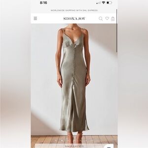 Shona Joy Satin Slip Dress